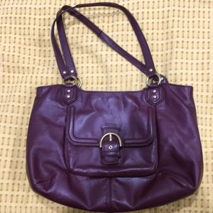 Coach purse - Burgundy Leather